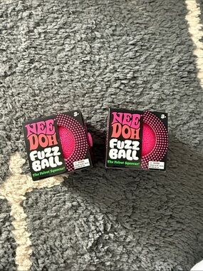 Needoh Hot Pink Fuzz Ball - 2 pack